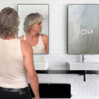 music You bathroom mirror